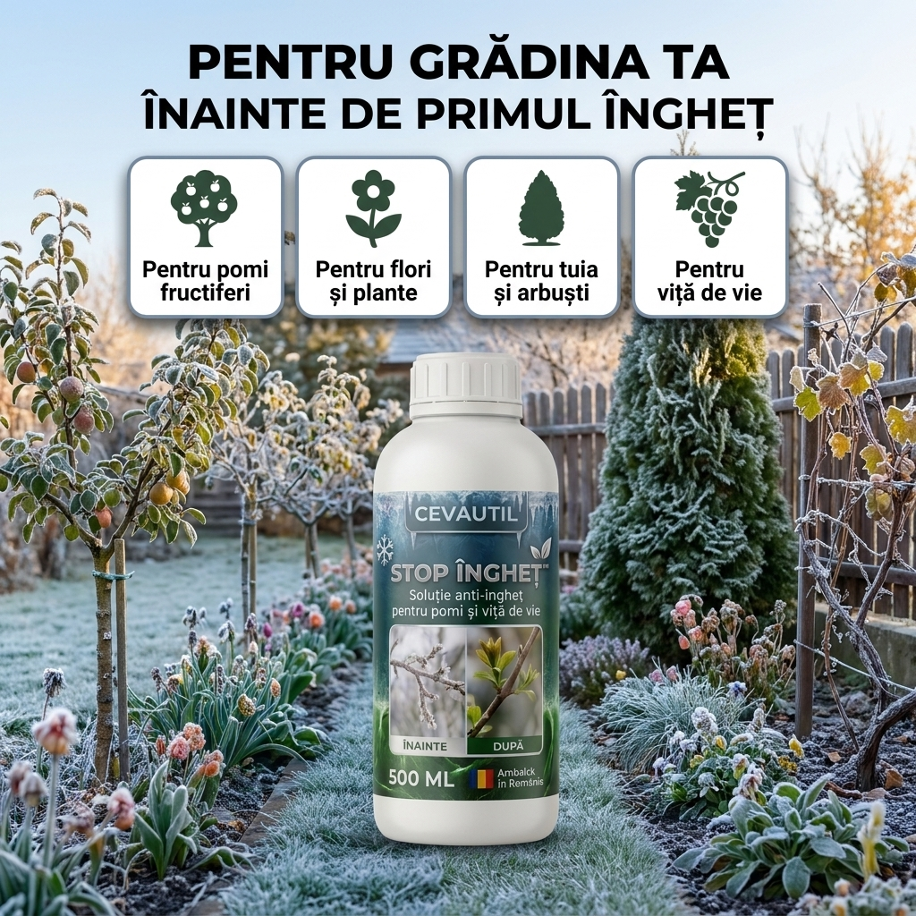 Stop Îngheț™ — Protecție Anti-Îngheț pentru Pomi și Plante