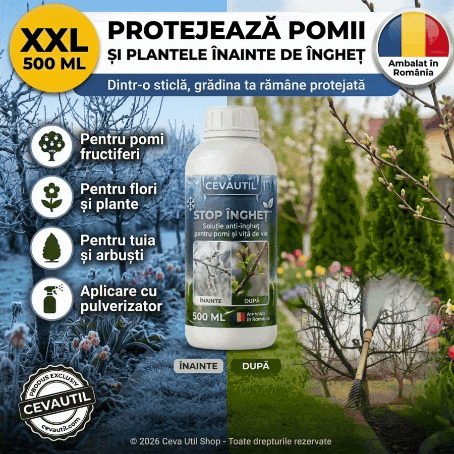 Stop Îngheț™ — Protecție Anti-Îngheț pentru Pomi și Plante