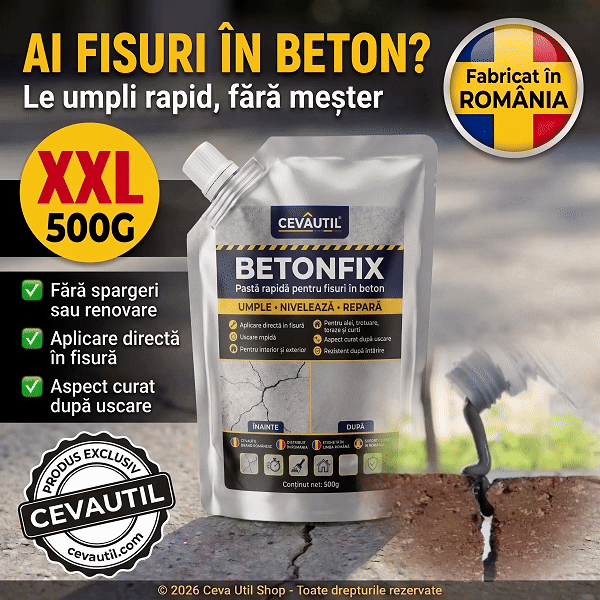 BETONFIX - Curte fără crăpături instant