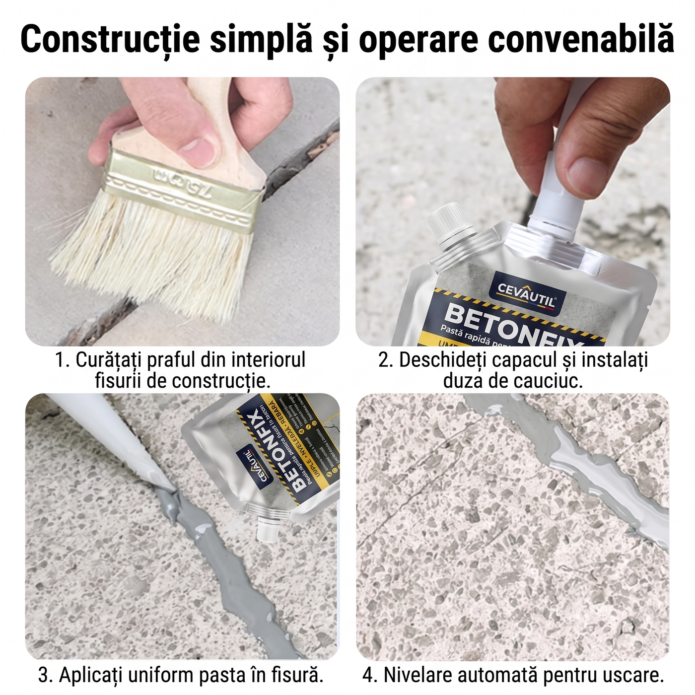 BETONFIX - Curte fără crăpături instant