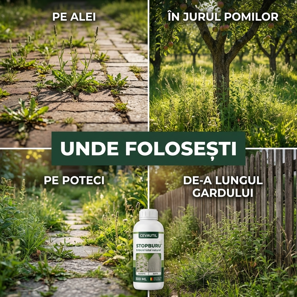 StopBuru™ — Gata cu sapa. Curtea curată tot sezonul.