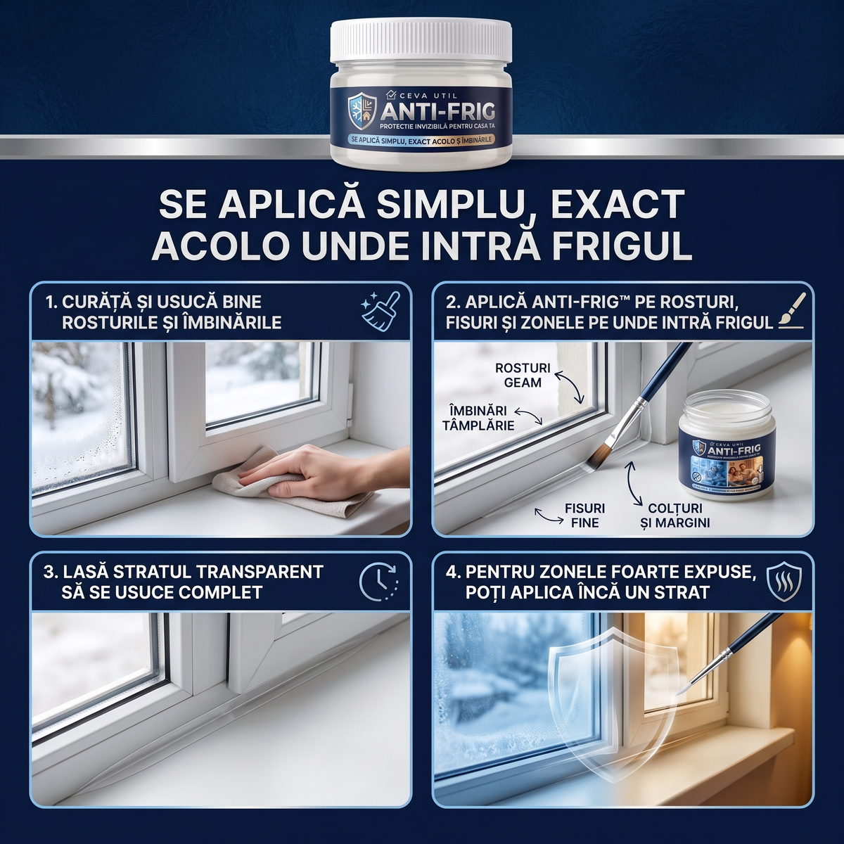 ANTI-FRIG™ — Mai Multă Căldură în Casă. Mai Puțin Consum la Încălzire.