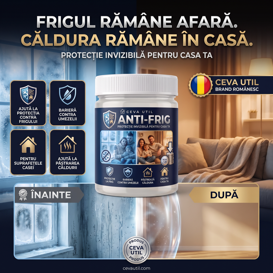ANTI-FRIG™ — Mai Multă Căldură în Casă. Mai Puțin Consum la Încălzire.