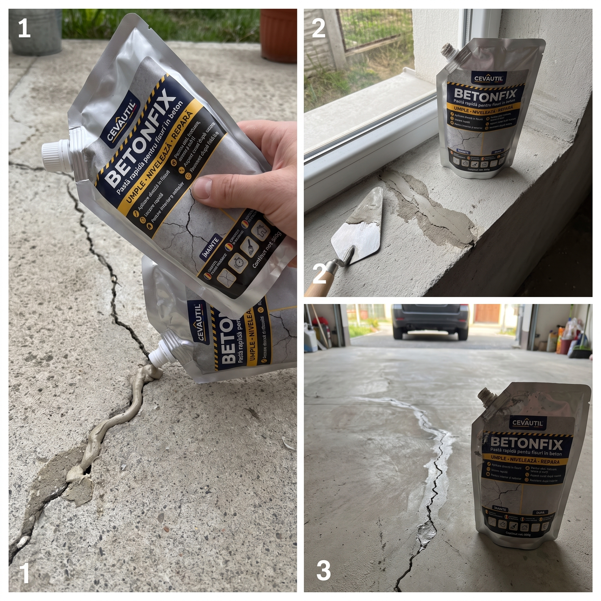 BETONFIX - Curte fără crăpături instant