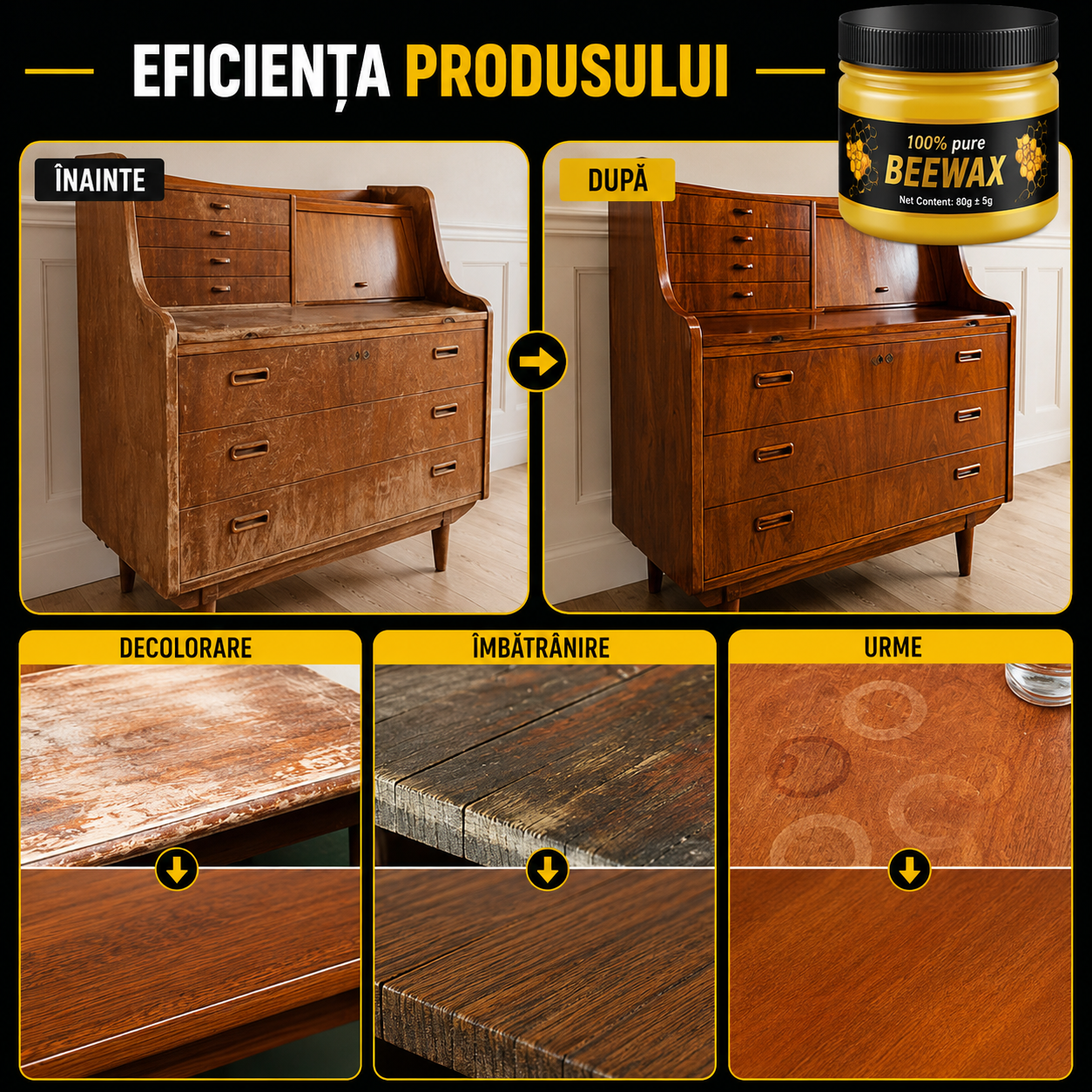 Soluția rapidă pentru mobilier zgâriat, mat și îmbătrânit